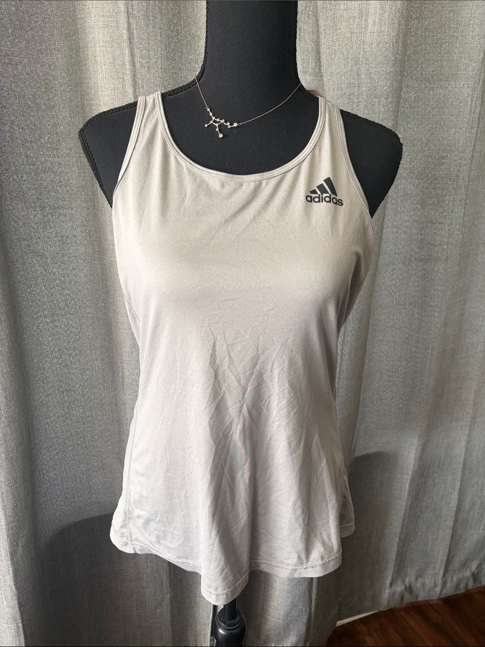 adidas Women's Light Cream Performance Racerback Tank